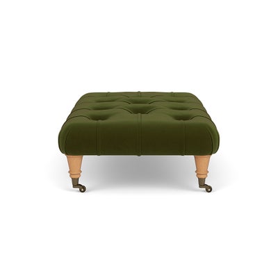 Foot Stool - Forest Green - Matt Velvet