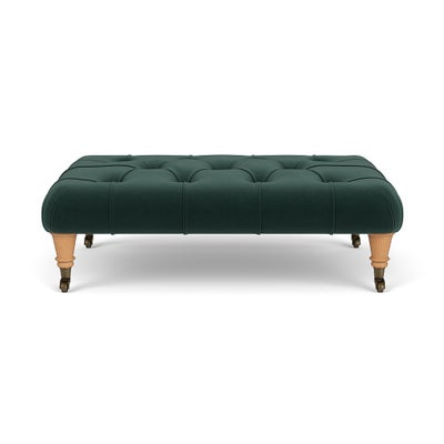 Foot Stool - Lake - Matt Velvet