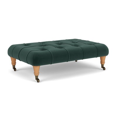Foot Stool - Lake - Matt Velvet