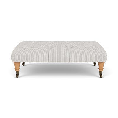 Foot Stool - Grey - Broadway Stripe