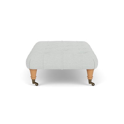 Foot Stool - Duck Egg - Broadway Stripe