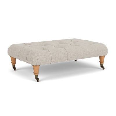 Foot Stool - Natural - Aquaclean Oxford