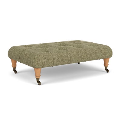 Foot Stool - Sage - Aquaclean Oxford