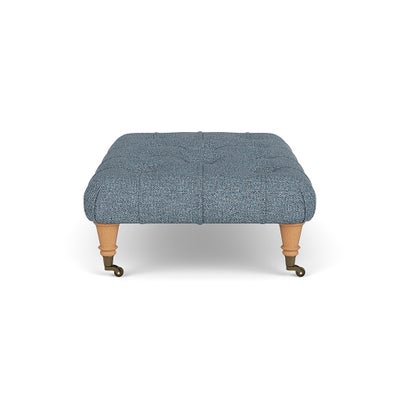 Foot Stool - Mid Blue - Aquaclean Oxford