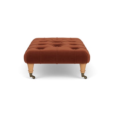 Foot Stool - Brick - Matt Velvet
