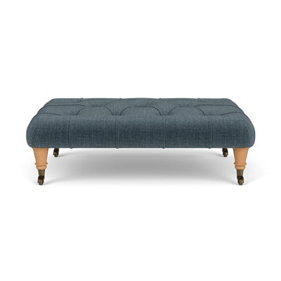 Foot Stool - Teal - Eco Chenille