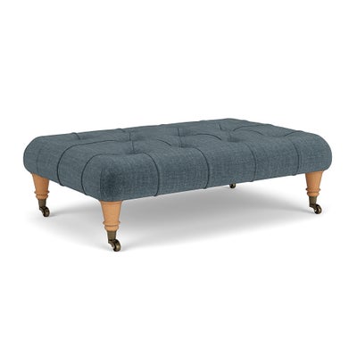 Foot Stool - Teal - Eco Chenille