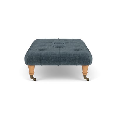 Foot Stool - Teal - Eco Chenille