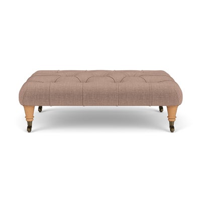 Foot Stool - Dusky Rose - Eco Chenille