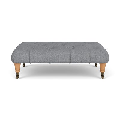 Foot Stool - Blue Marl - House Weave