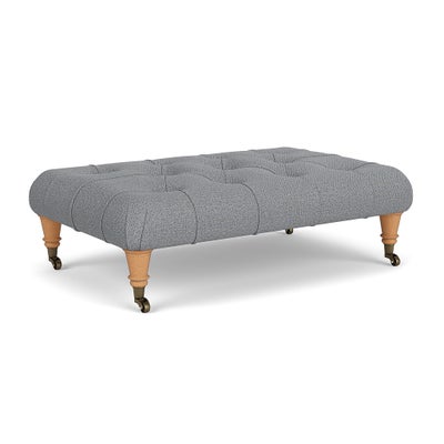 Foot Stool - Blue Marl - House Weave
