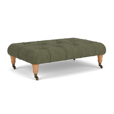 Foot Stool - Fern - Luxury Italian Linen