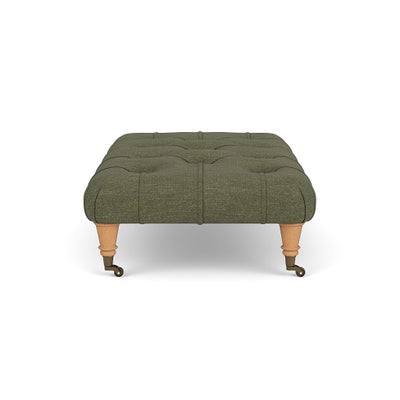 Foot Stool - Fern - Luxury Italian Linen
