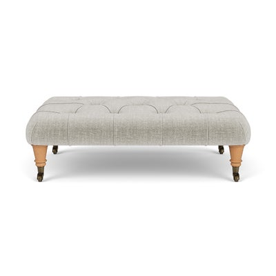 Foot Stool - Grey Mist - Eco Chenille