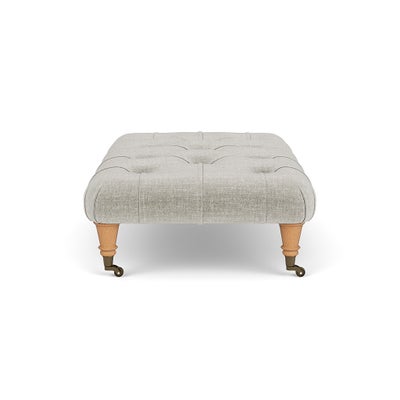 Foot Stool - Grey Mist - Eco Chenille
