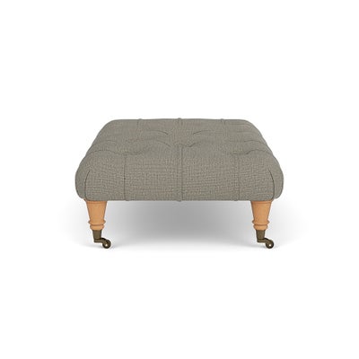 Foot Stool - Flax - Rustic Weave