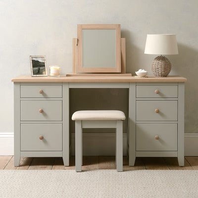 Double Pedestal Dressing Table