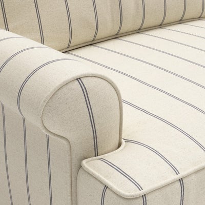 2 Seater - Charcoal - Compton Stripe