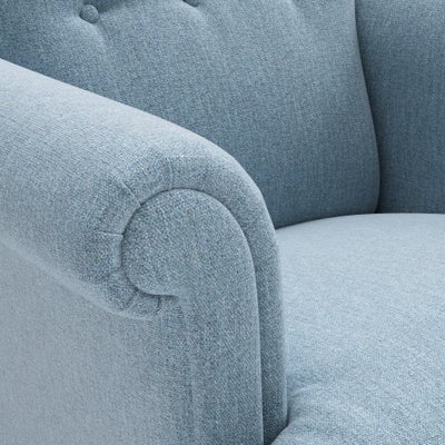 Armchair - Teal marl - Rustic Weave