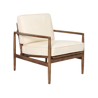 Oliver - Armchair - Ivory - Premium Leather