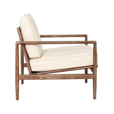 Oliver - Armchair - Ivory - Premium Leather