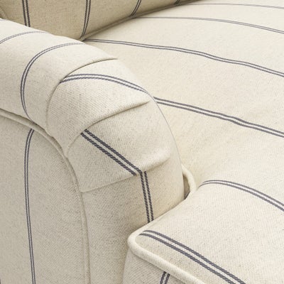 2 Seater - Charcoal - Compton Stripe