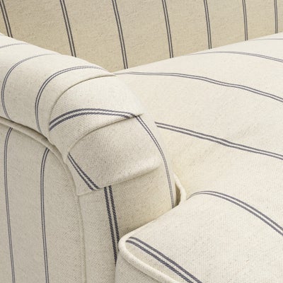 2 Seater - Charcoal - Compton Stripe