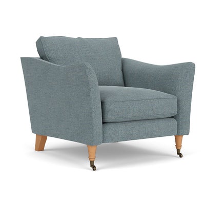 Armchair - Teal marl - Rustic Weave