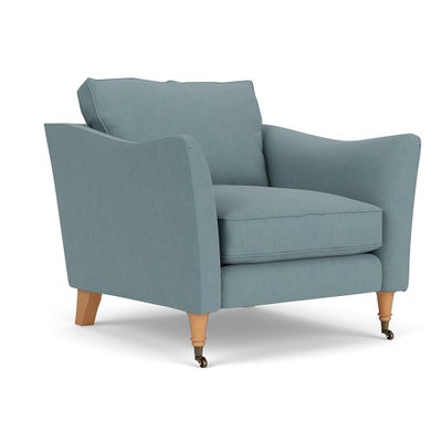 Armchair - Sky blue - House Linen Mix
