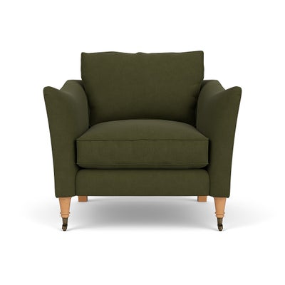 Armchair - Forest Green - House Linen Mix