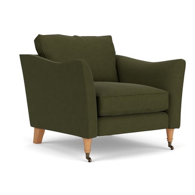 Armchair - Forest Green - House Linen Mix