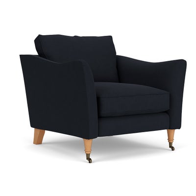 Armchair - Ink - House Linen Mix