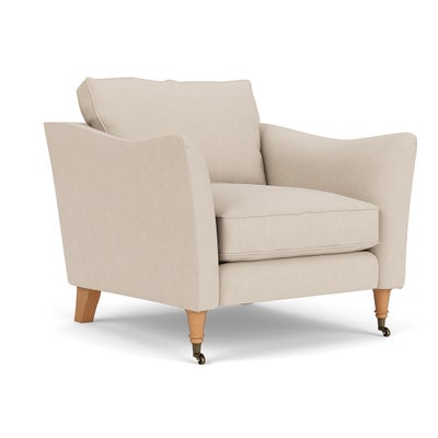 Armchair - Lily White - House Linen Mix
