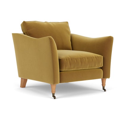 Armchair - Mustard - Matt Velvet