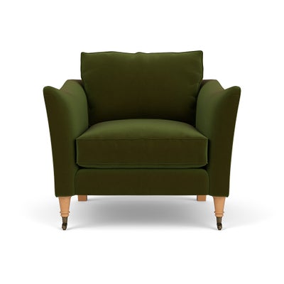 Armchair - Forest Green - Matt Velvet