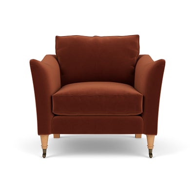 Armchair - Brick - Matt Velvet