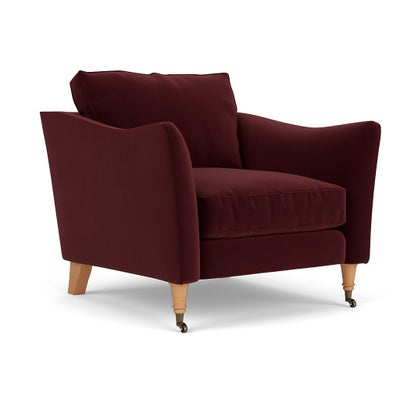 Armchair - Dark Rosehip - Matt Velvet