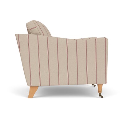 Armchair - Raspberry - Compton Stripe