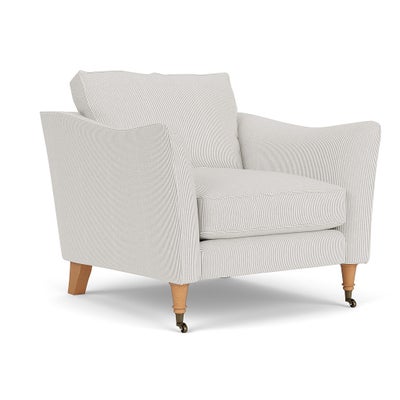 Armchair - Grey - Broadway Stripe
