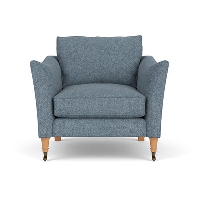 Armchair - Mid Blue - Aquaclean Oxford