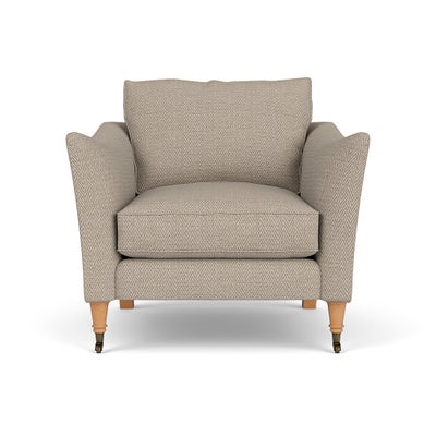 Armchair - Natural - Herringbone Weave