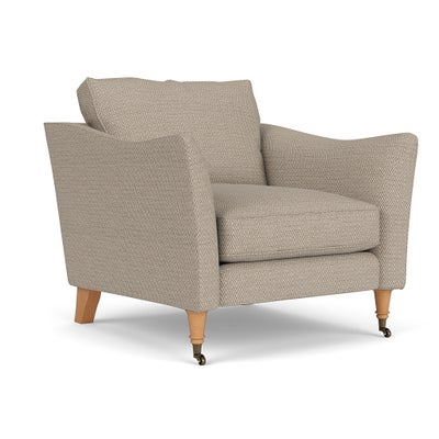 Armchair - Natural - Herringbone Weave