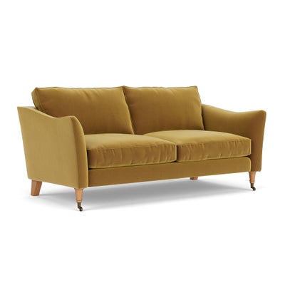 3 Seater - Mustard - Matt Velvet