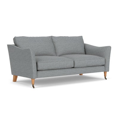 3 Seater - Navy - Herringbone Weave