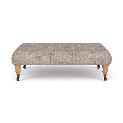 Foot Stool - Natural Mix - Textured Weave