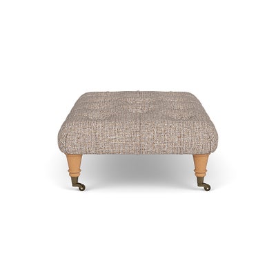 Foot Stool - Natural Mix - Textured Weave