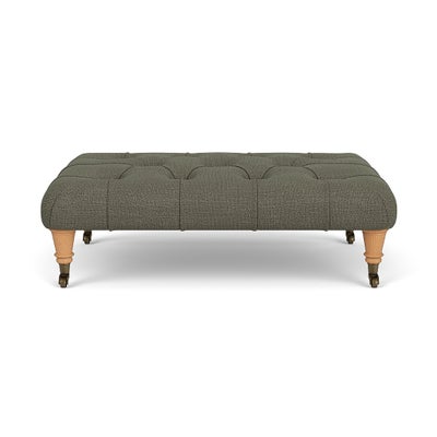 Foot Stool - Deep Forest - Rustic Weave