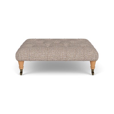 Foot Stool - Natural Mix - Textured Weave
