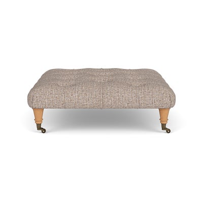 Foot Stool - Natural Mix - Textured Weave