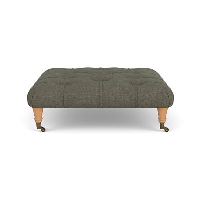 Foot Stool - Deep Forest - Rustic Weave